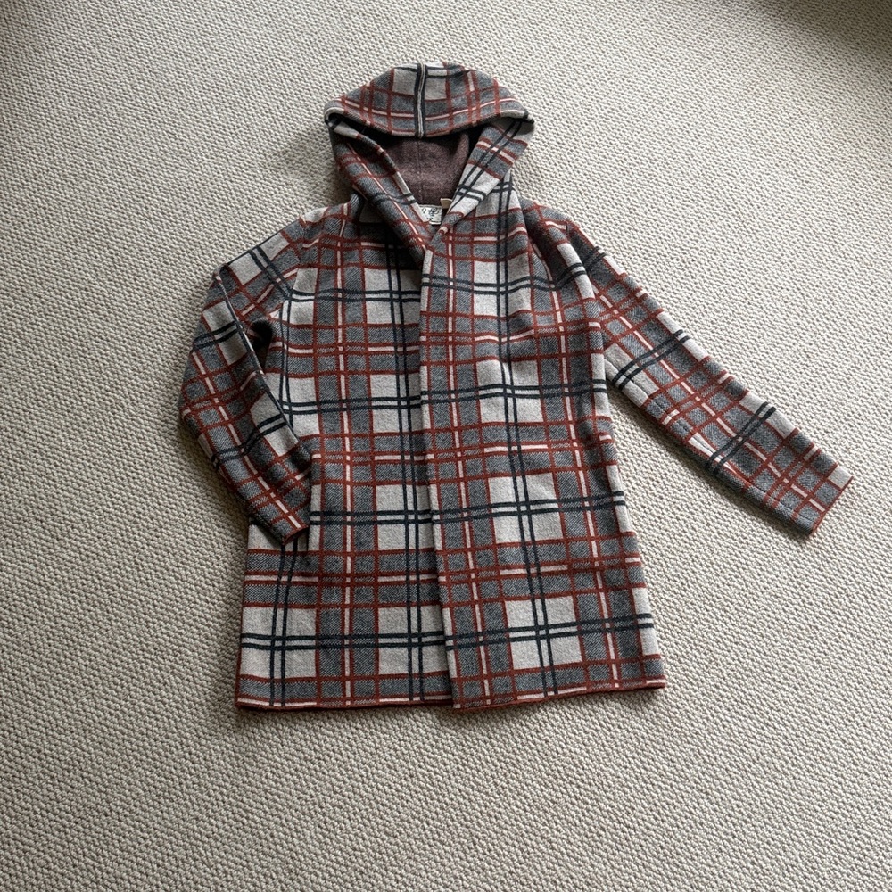 Plaid Sweater Jacket